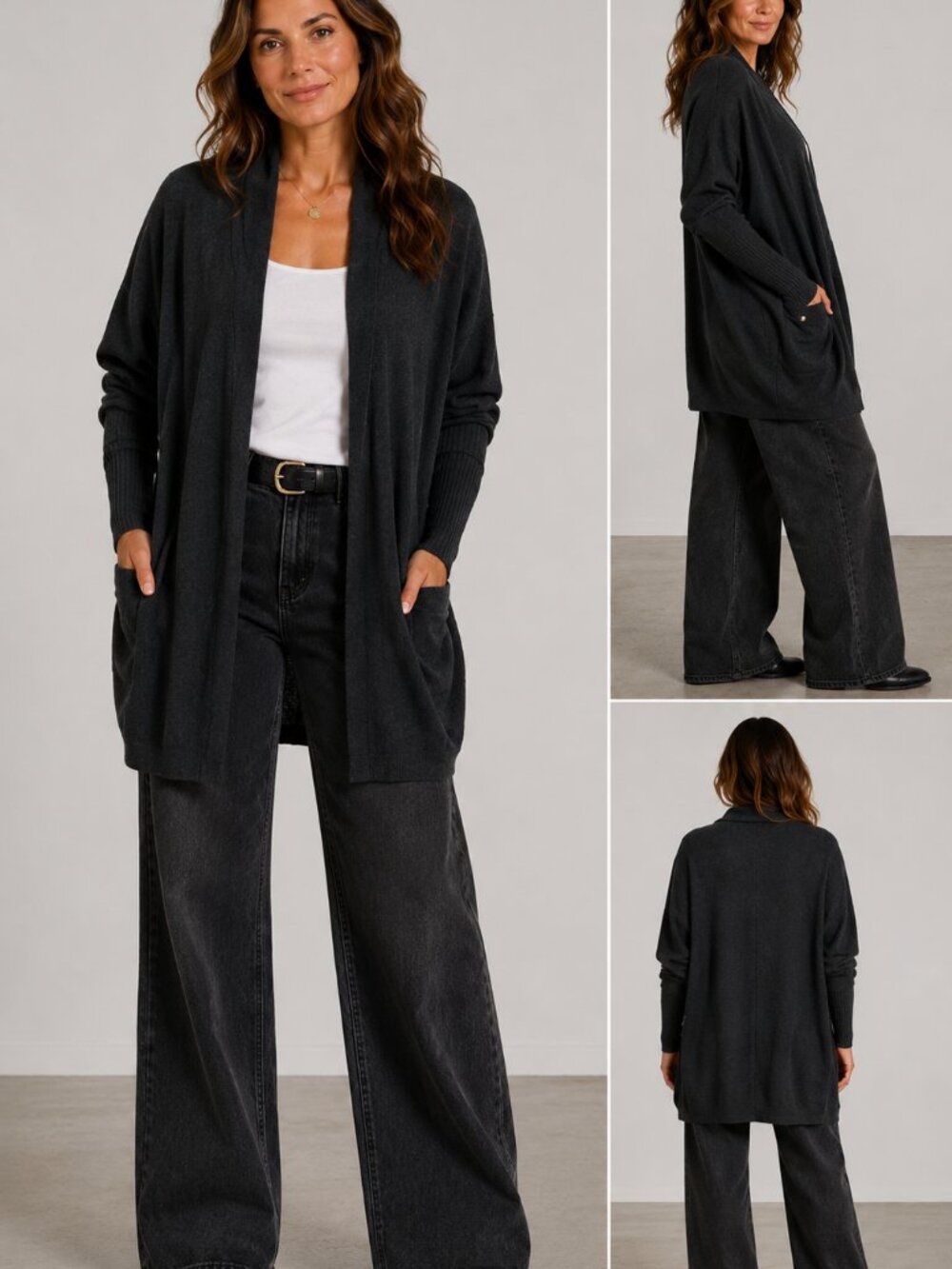 Pact Open front Mid Length Cardigan Size L/XL